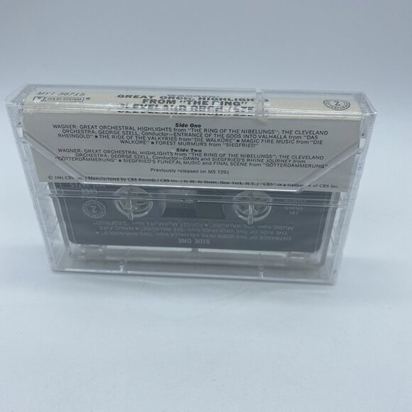 Cleveland Orchestra, Szell - Wagner: Highlights The Ring (1981) Music Cassette - Picture 3 of 3